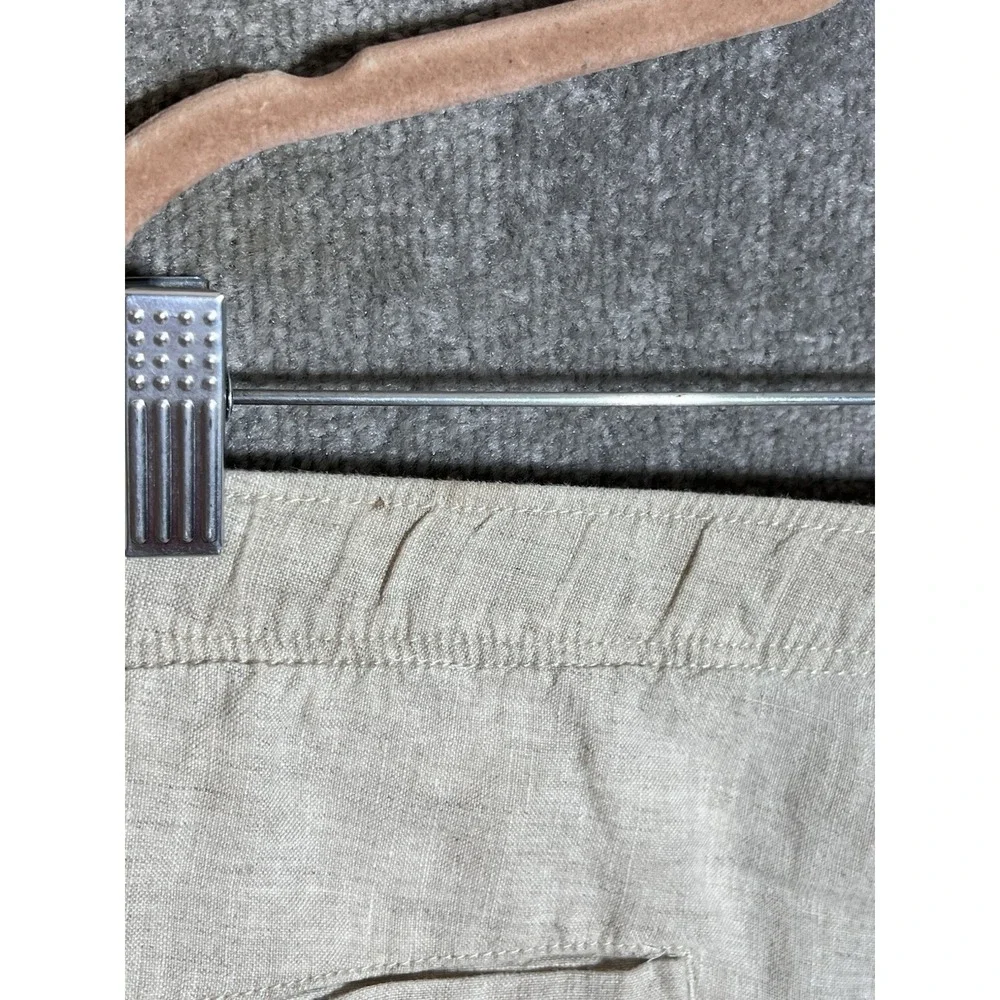 Tommy Bahama Relax Linen Cargo Pants Mens Size XXL Beige Straight Leg Pockets